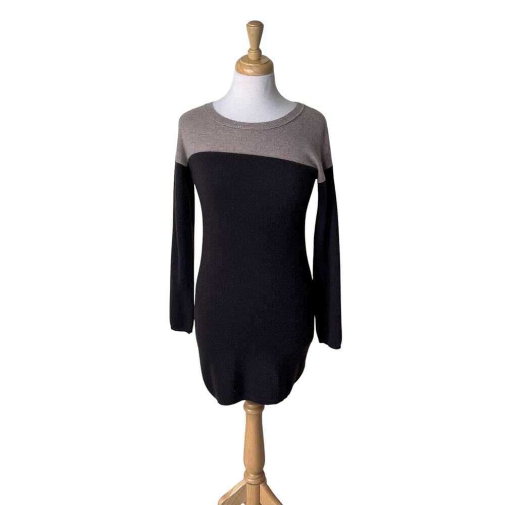 360 CASHMERE 100% Cashmere Colorblock Sweater Dress Style 18184 XS